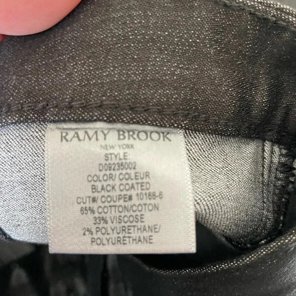 Ramy Brook black coated bootcut flare Matilda jeans - Picture 14 of 14